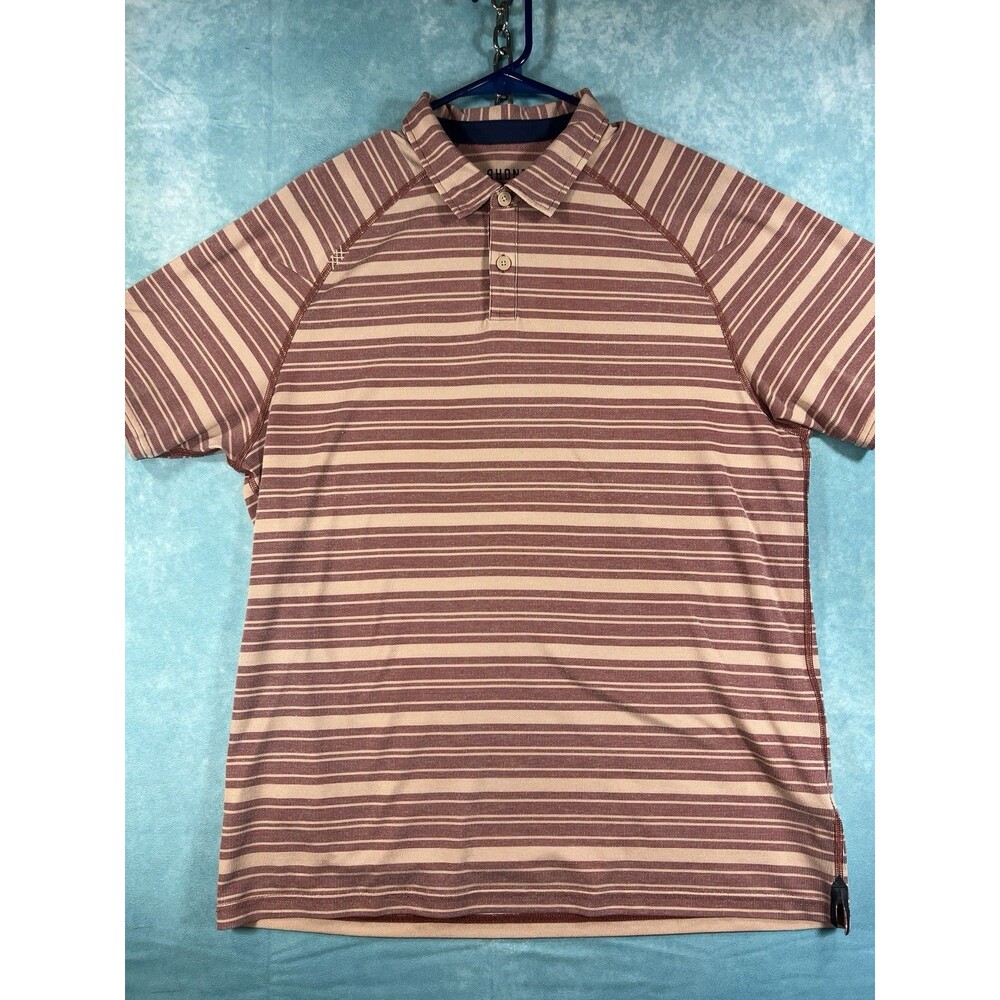 Y2K VTG Rhone polo Golf shirt mens large Preformance